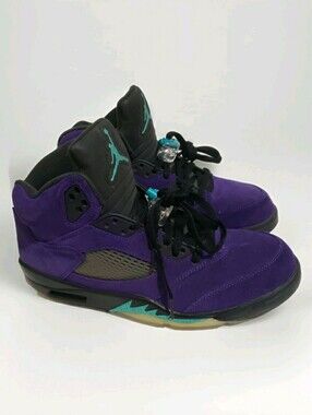 Air Jordan 5 Retro Alternate Grape 2020 Men’s Size 11 Purple Suede 136027-500...